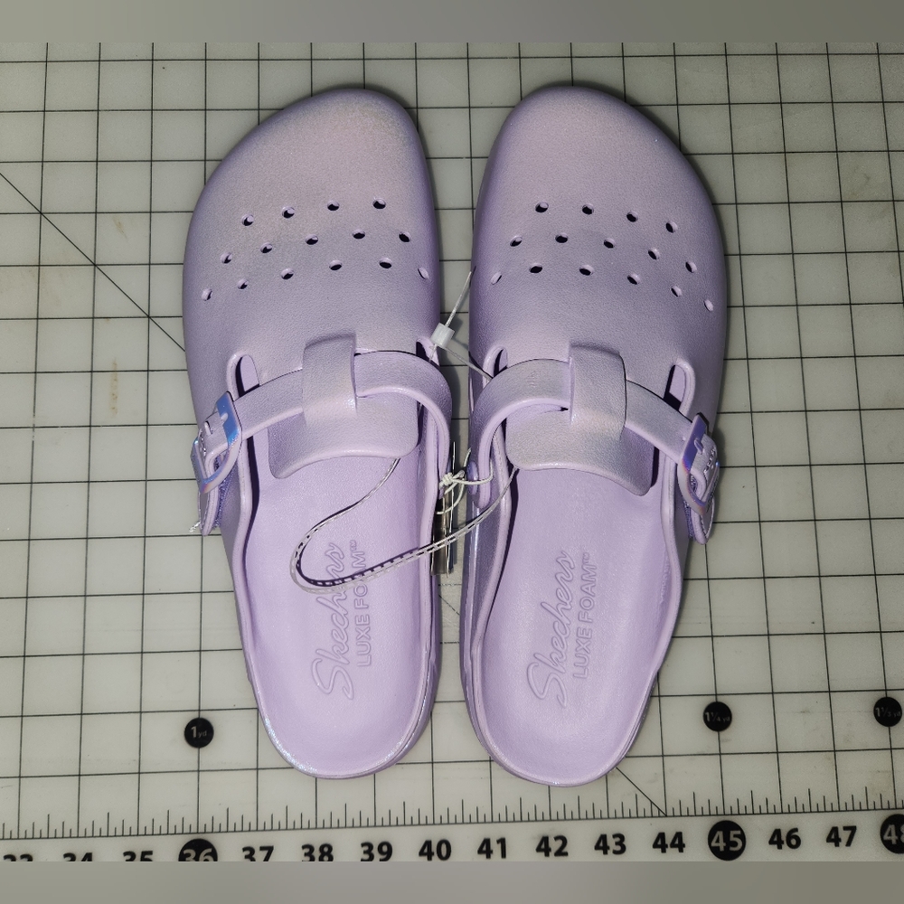 Skechers Purple Shimmer Clogs